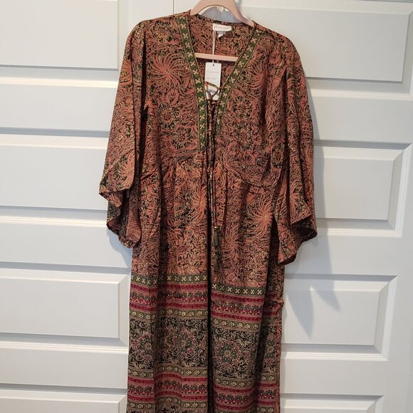 NWT: Chaudry Kaftan Maxi Dress Size Medium - Picture 1 of 6
